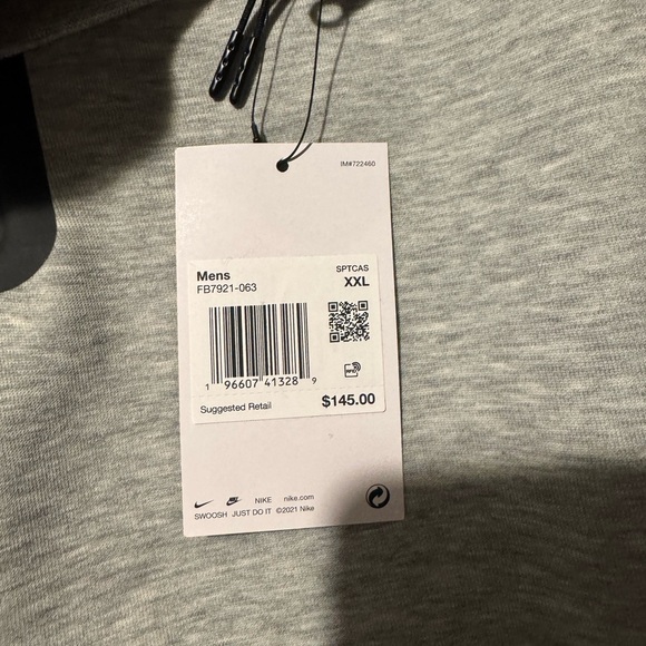 Nike Tech Suit Men's Light Gray Performance Jacket and Pants - Picture 6 of 8